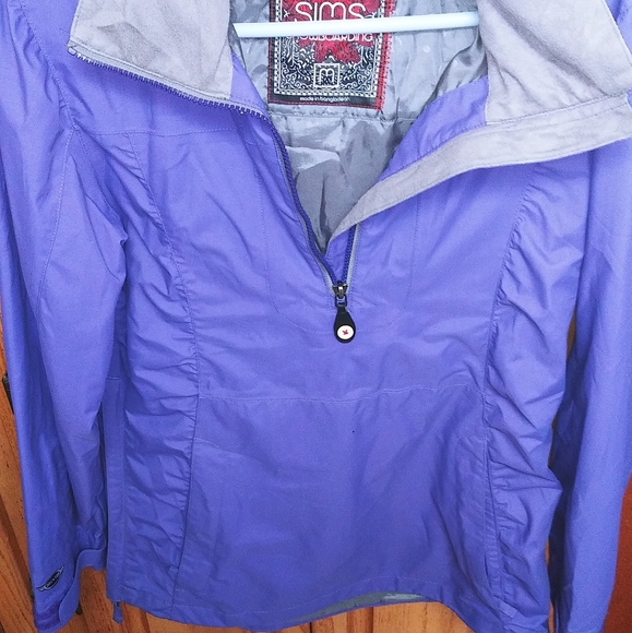 NEW Sims Purple Pull Over Light Rain Coat - Picture 3 of 7